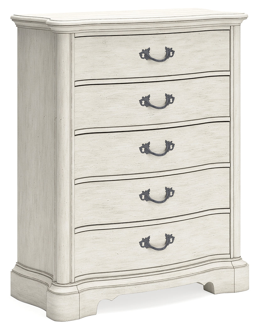 Arlendyne Antique White Chest Of Drawers