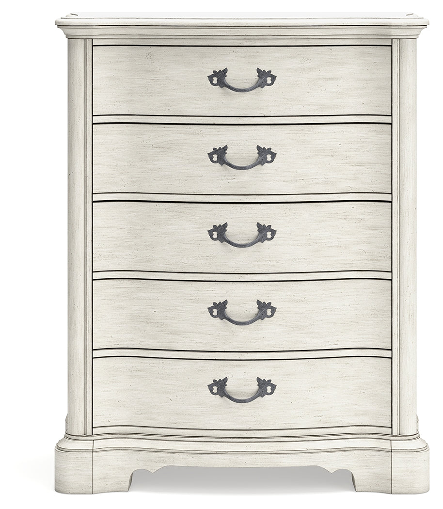 Arlendyne Antique White Chest Of Drawers