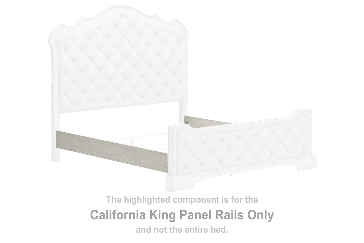 Arlendyne Antique White California King Panel Rails