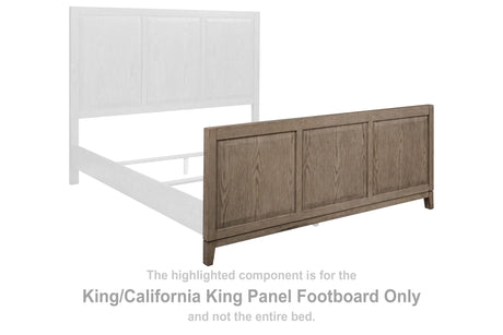 Chrestner Gray King/California King Panel Footboard