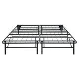 Elevated California King Foldable Metal Platform Bed Frame, Toolless