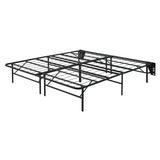 Elevated Eastern King Foldable Metal Platform Bed Frame, Toolless