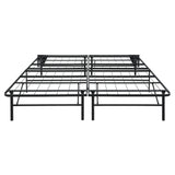 Elevated Eastern King Foldable Metal Platform Bed Frame, Toolless