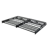 Elevated Full Foldable Metal Platform Bed Frame, Toolless