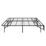 Elevated Queen Foldable Metal Platform Bed Frame, Toolless