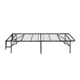 Elevated Twin Foldable Metal Platform Bed Frame, Toolless