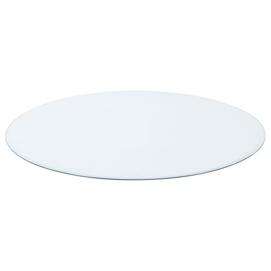 36" Round Occasional Glass Top Clear