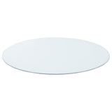 Round Glass Top Clear