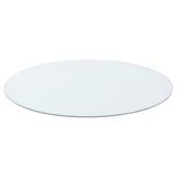 54" Round Occasional Glass Top Clear