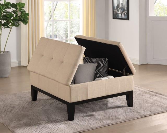 Fazio Beige Ottoman