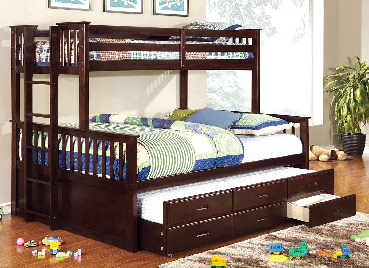 University Twin Xl Trundle W/ 3 Drawers