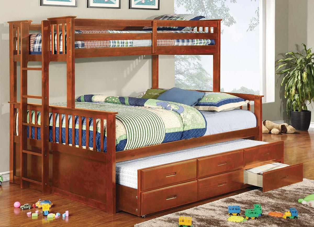 University Twin Xl Trundle W/ 3 Drawers