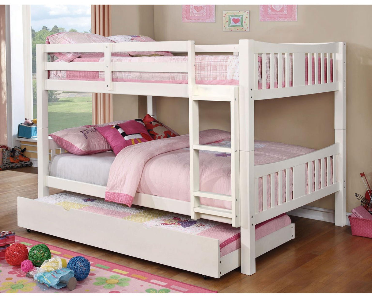 Cameron Full/Full Bunk Bed, White