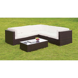 Zendaya Patio Sectional W/ Coffee Table