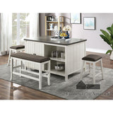 Heidelberg Off-White/Dark Gray Bench