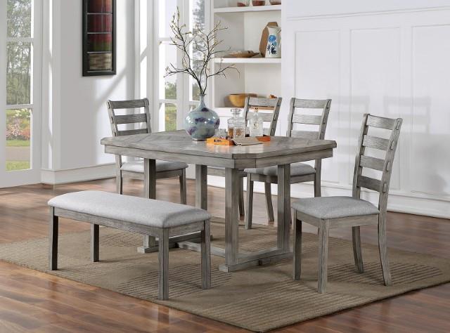 Laquila Gray Dining Set 6 Piece