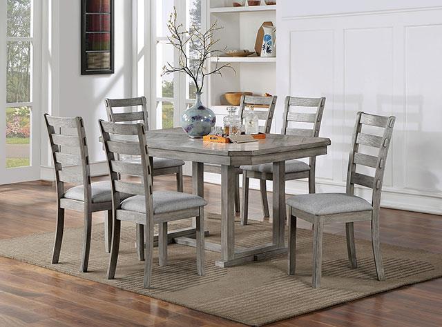 Laquila Gray Dining Set 7 Piece