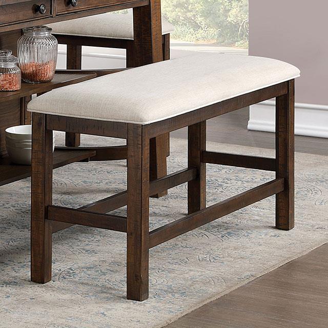 Fredonia Rustic Oak Bench