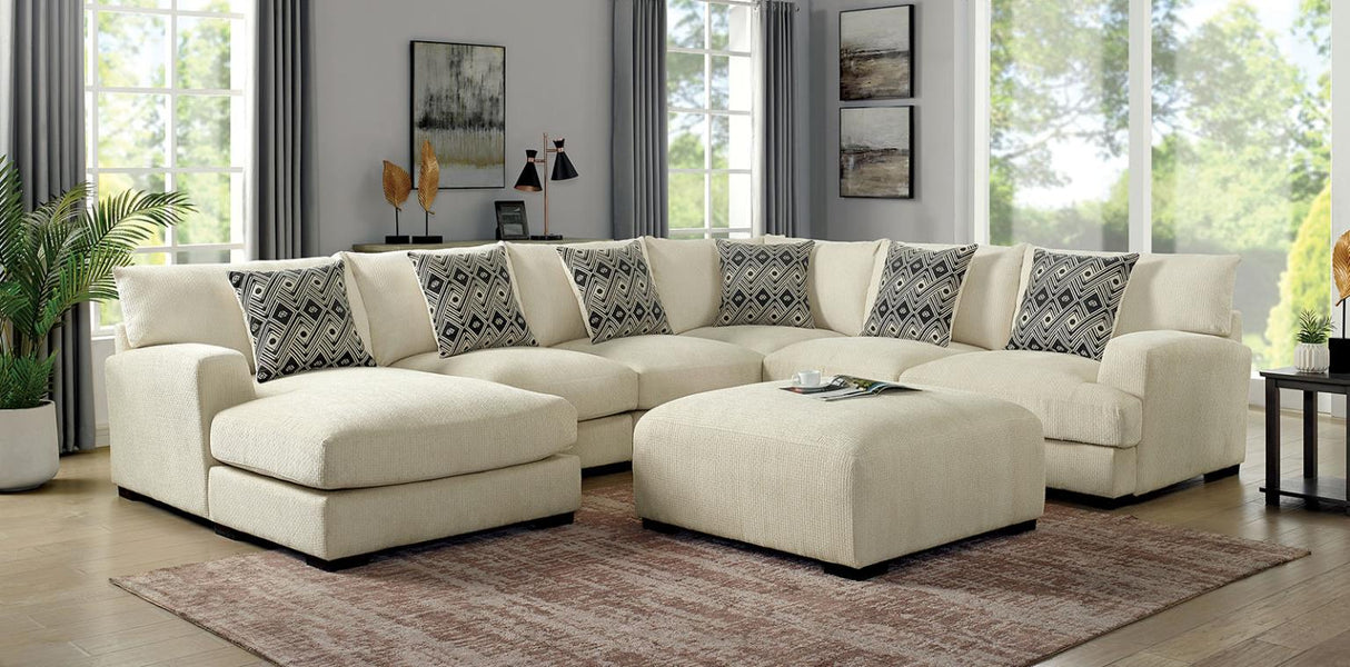 Kaylee Beige Ottoman