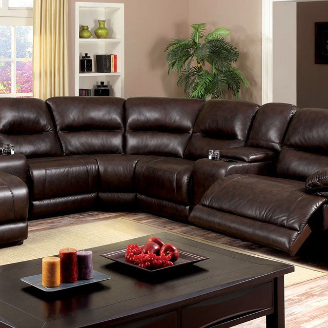 Glasgow Sectional W/ 2 Consoles