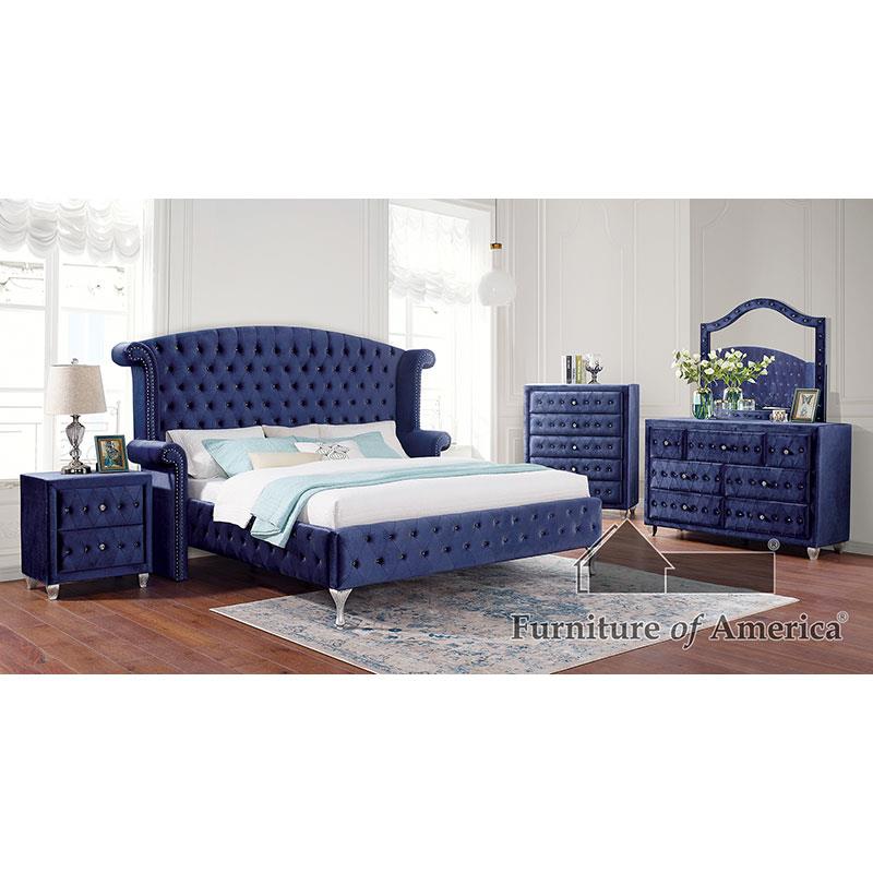 Alzir Blue Night Stand