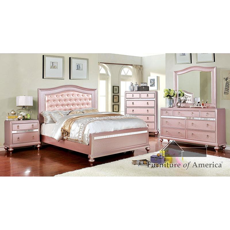 Ariston Rose Gold Bedroom Set