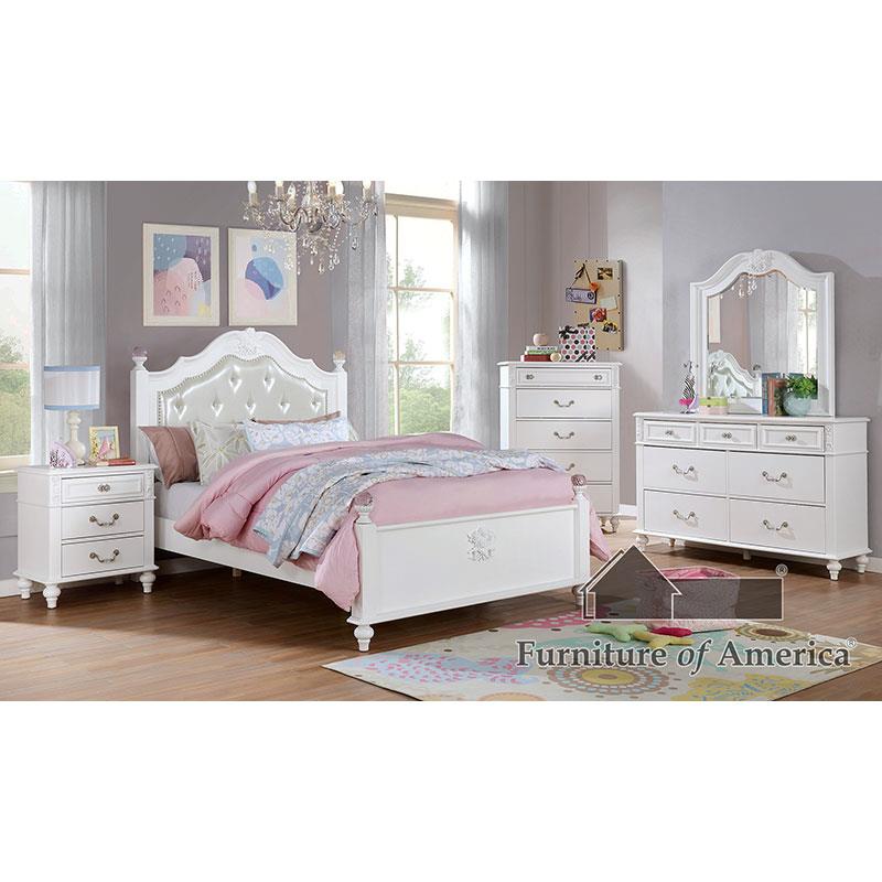 Belva White Bed