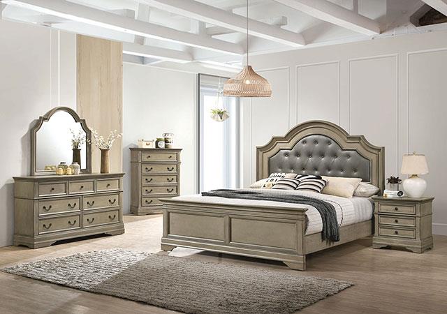 Lasthenia Antique Warm Gray Bed