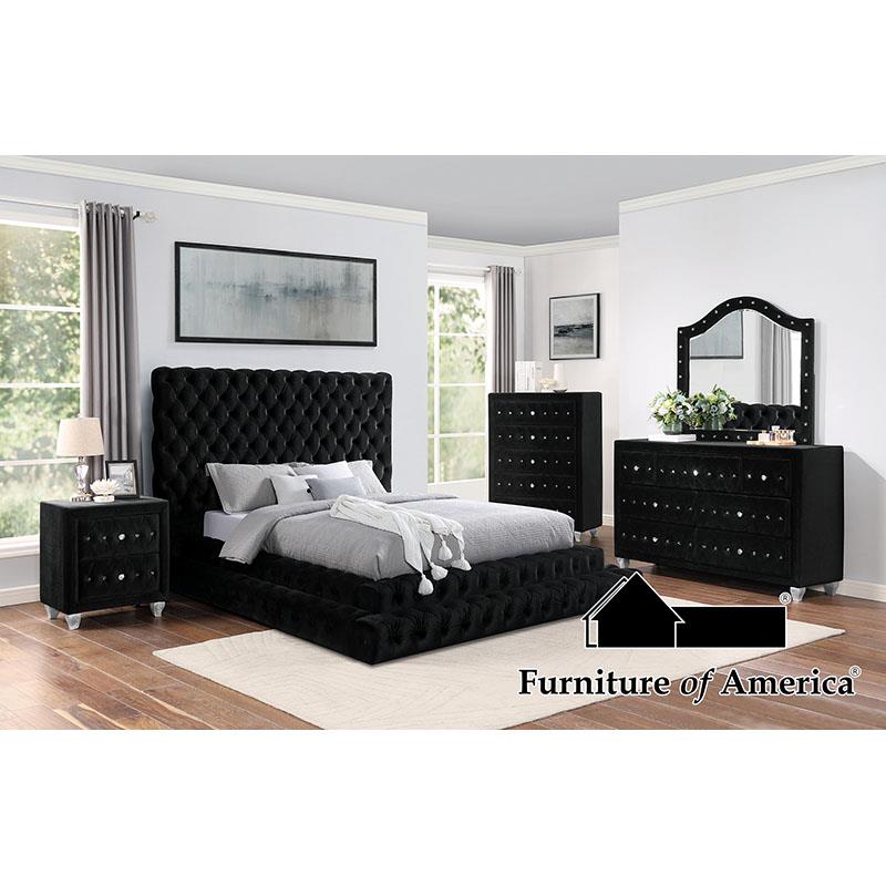 Alzire Black Nightstand