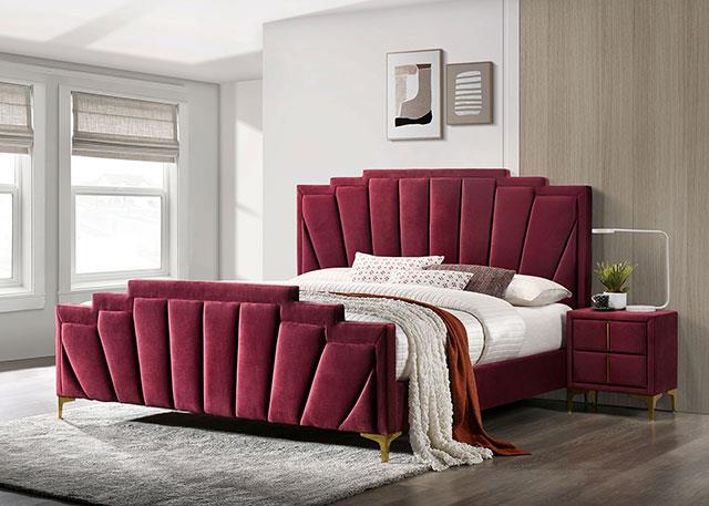 Florizel Red/Gold Bed