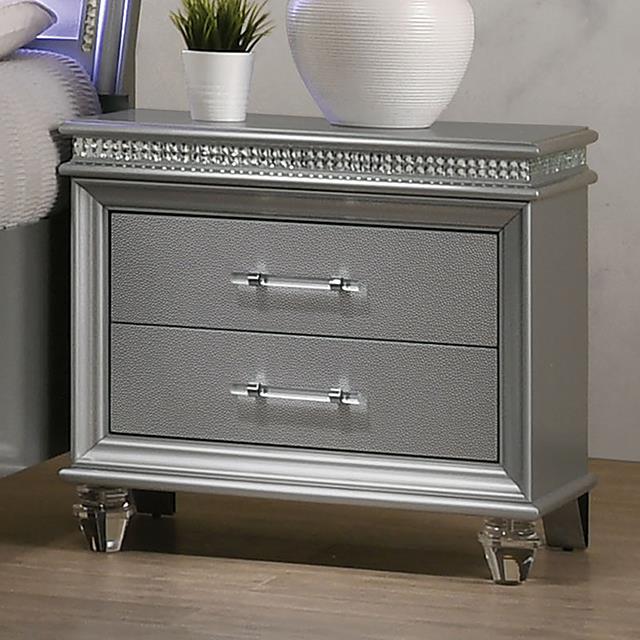 Maddie Silver Night Stand