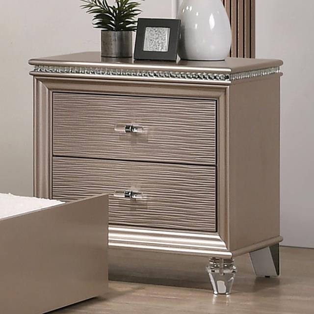 Allie Rose Gold Night Stand