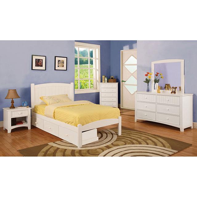 Caren White Bedroom Set