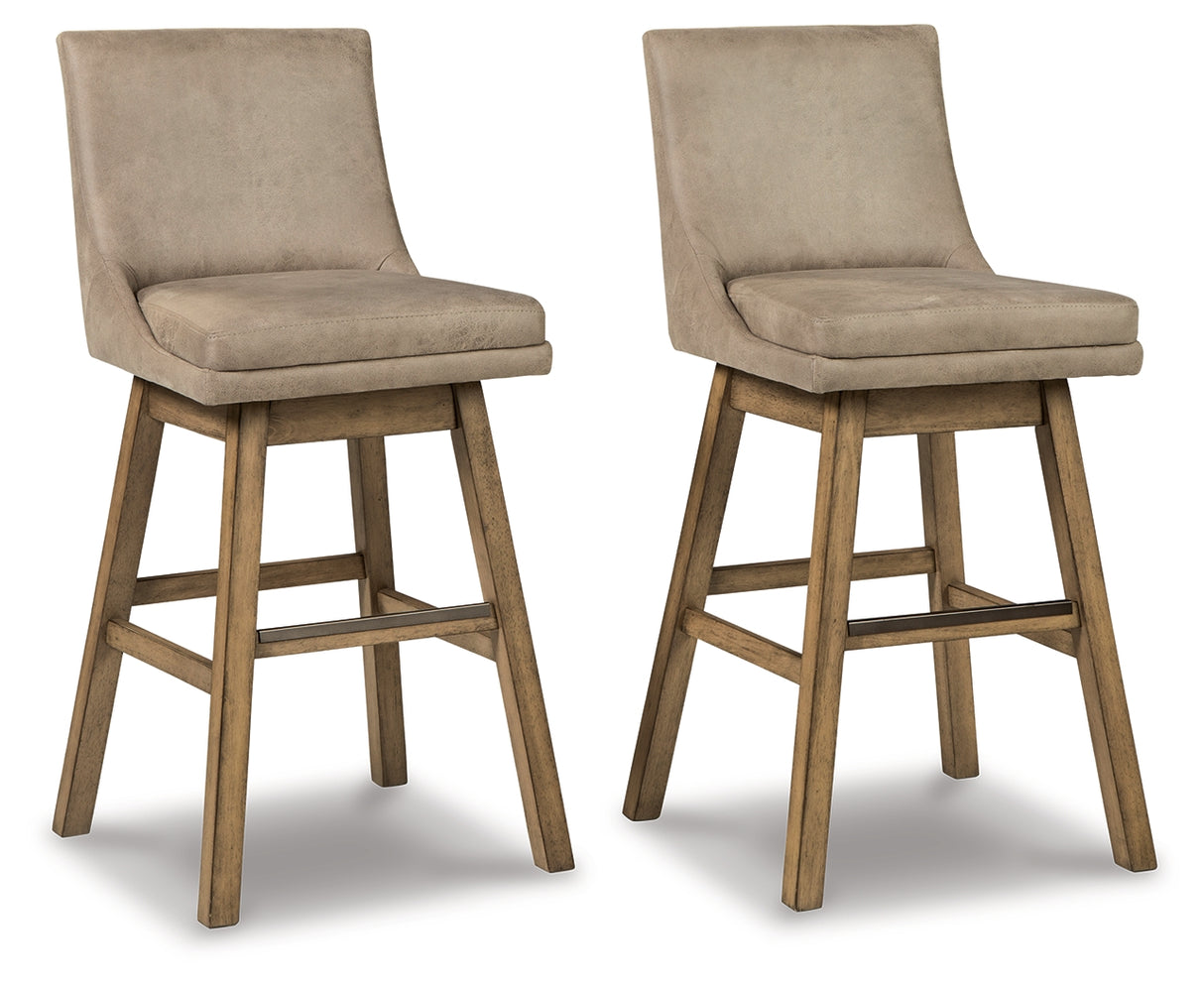 Tallenger Beige Bar Height Bar Stool