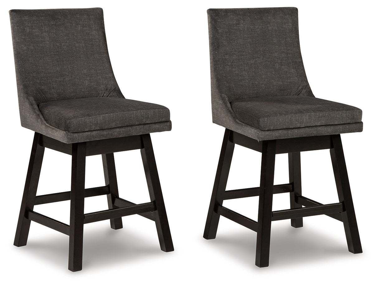 Tallenger Dark Gray Counter Height Bar Stool