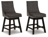 Tallenger Dark Gray Counter Height Bar Stool