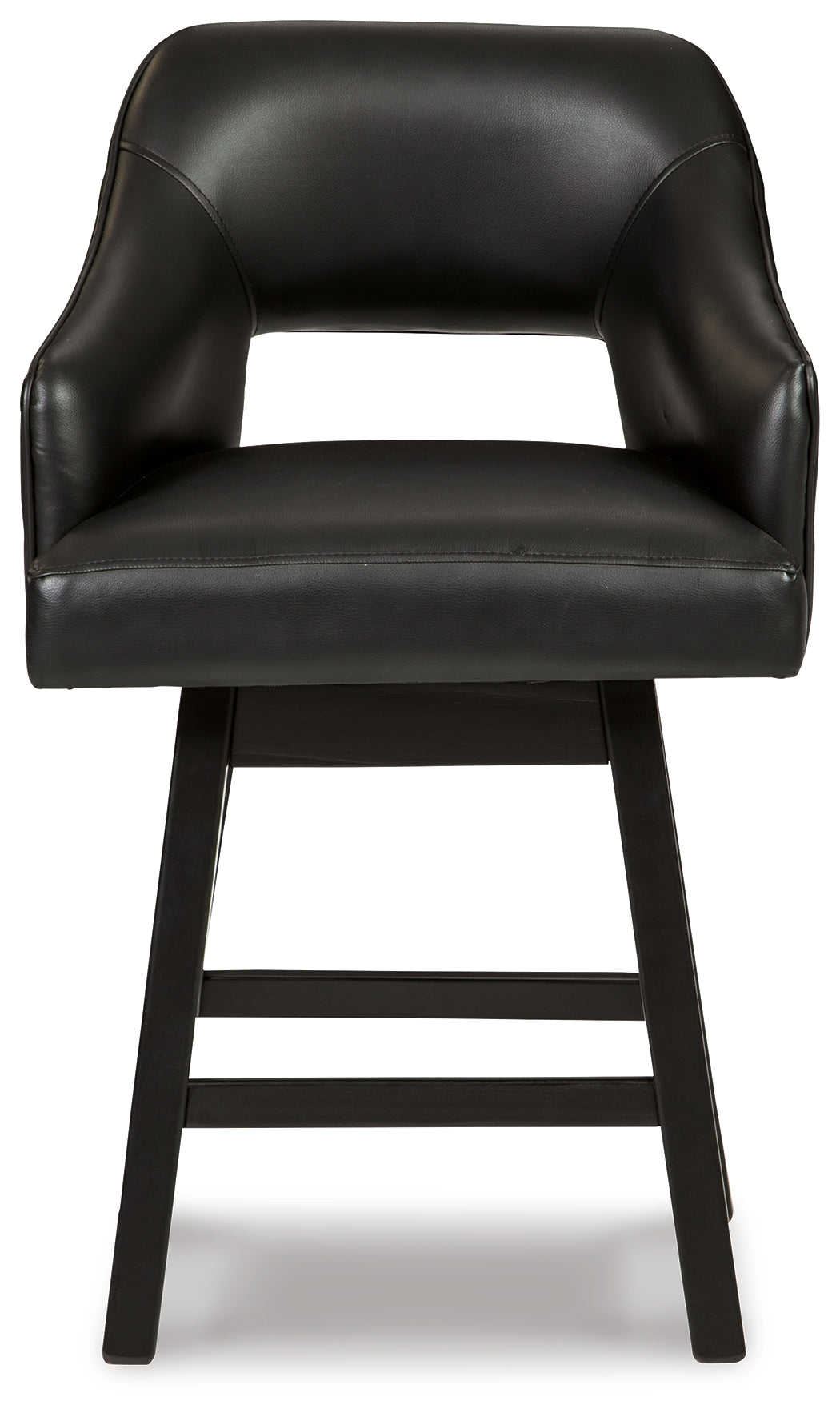 Tallenger Black/Dark Brown Counter Height Bar Stool