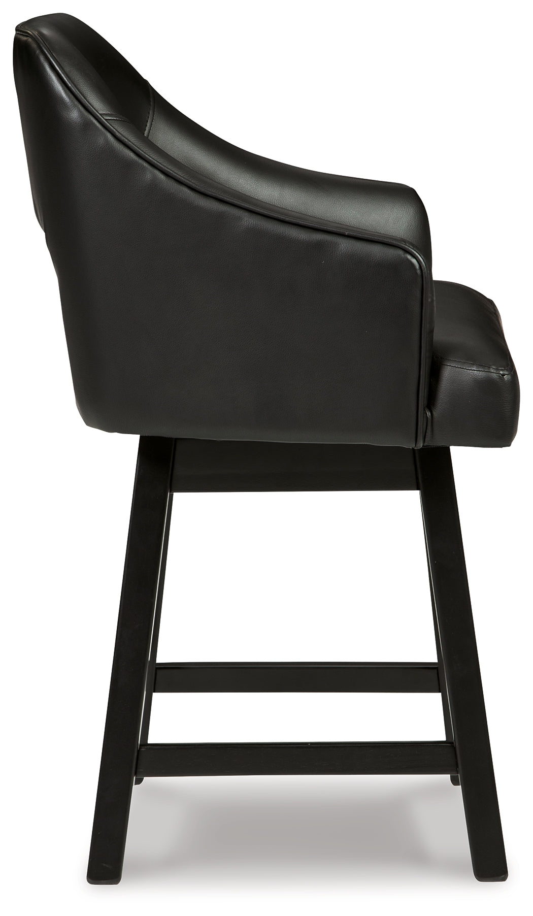 Tallenger Black/Dark Brown Counter Height Bar Stool