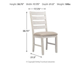 Skempton White/Light Brown Dining Chair