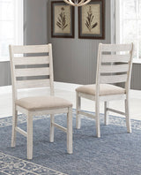 Skempton White/Light Brown Dining Chair