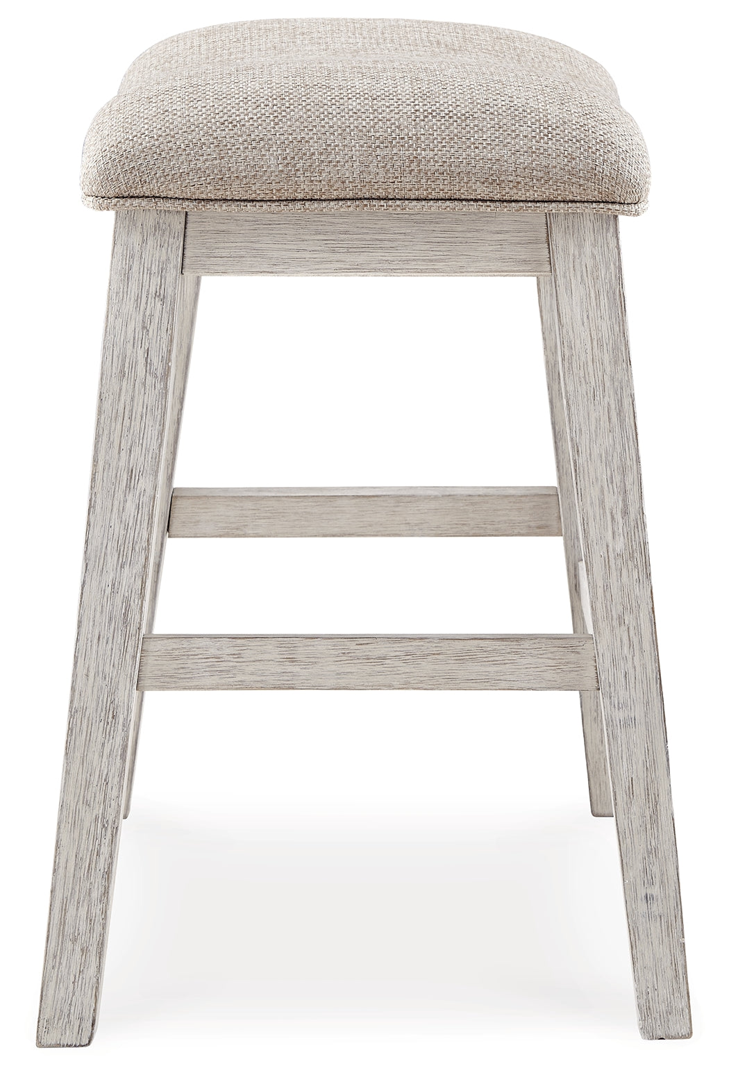 Skempton White/Light Brown Counter Height Bar Stool