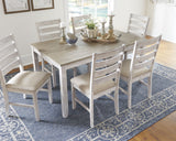 Skempton White/Light Brown Dining Set