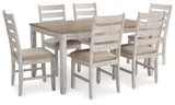 Skempton White/Light Brown Dining Set