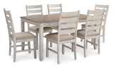 Skempton White/Light Brown Dining Set