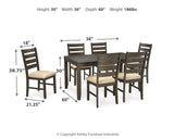 Rokane Brown Dining Set