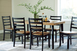 Blondon Brown/Black Dining Set