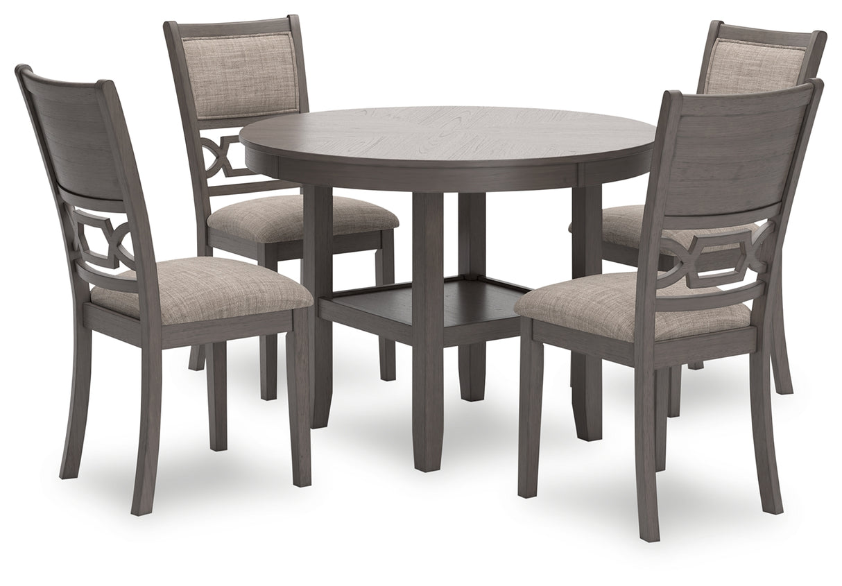 Wrenning Gray Round Dining Set