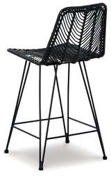 Angentree Black Counter Height Bar Stool