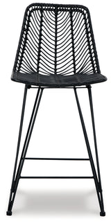 Angentree Black Counter Height Bar Stool