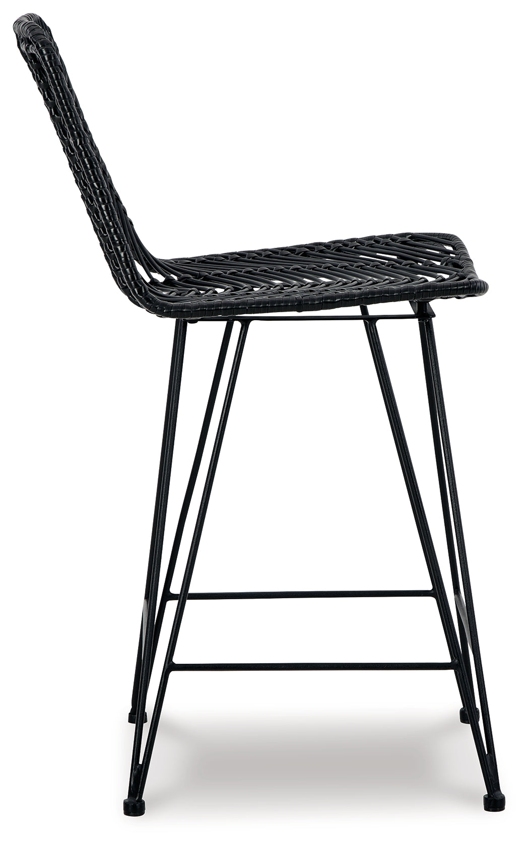 Angentree Black Counter Height Bar Stool